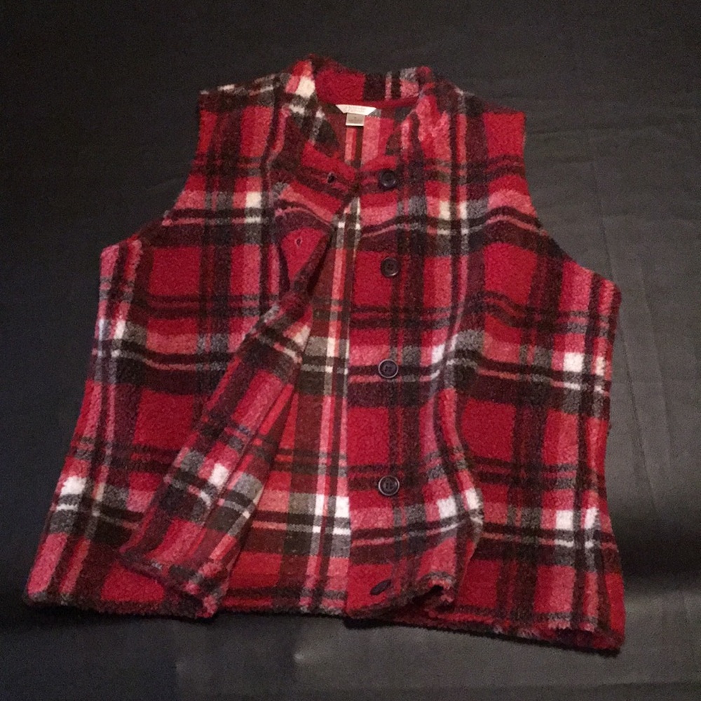 Like new flannel vest.